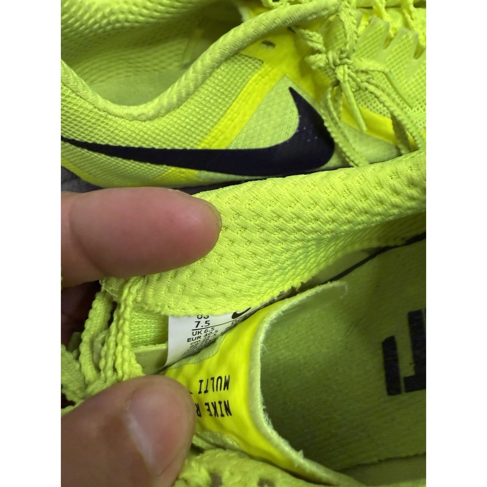 Nike Zoom Rival Sprint Track & Field Shoes Mens 7.5 Spikes Volt Yellow - Picture 7 of 10